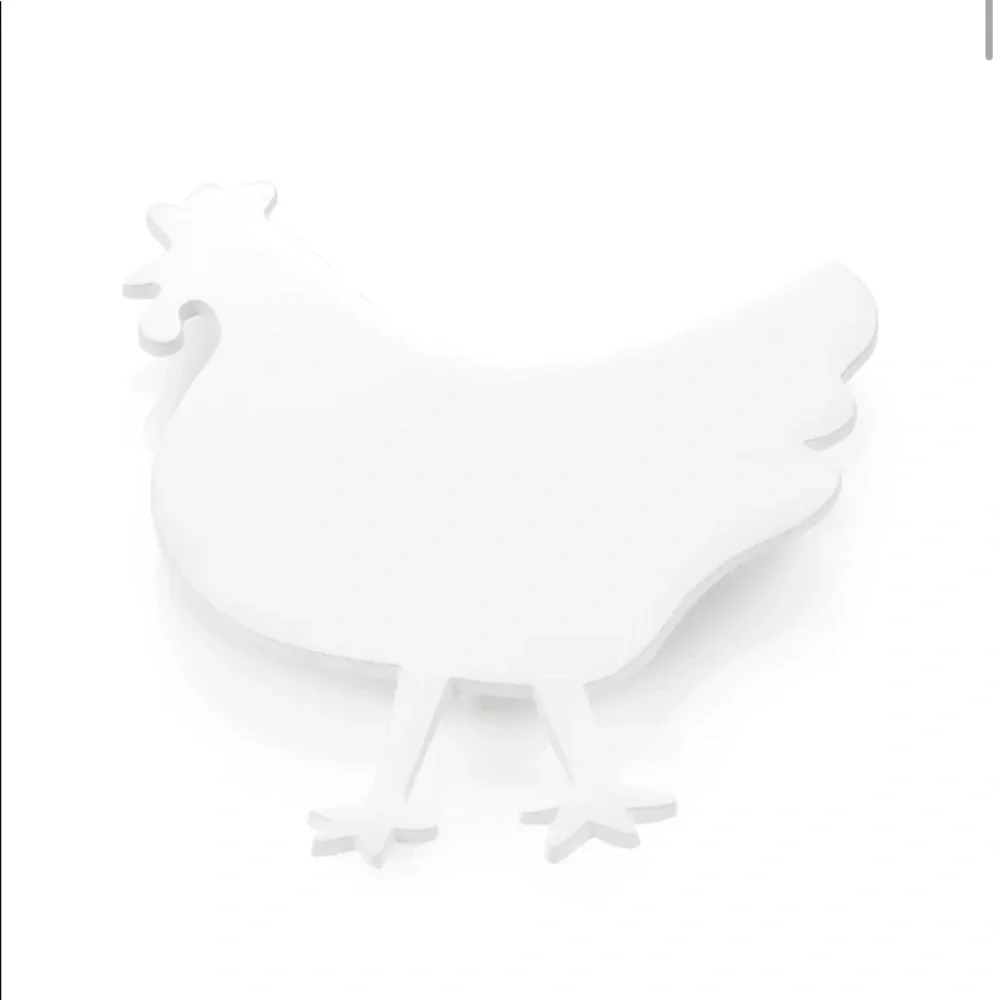 Crate&Barrel White Chicken Trivet